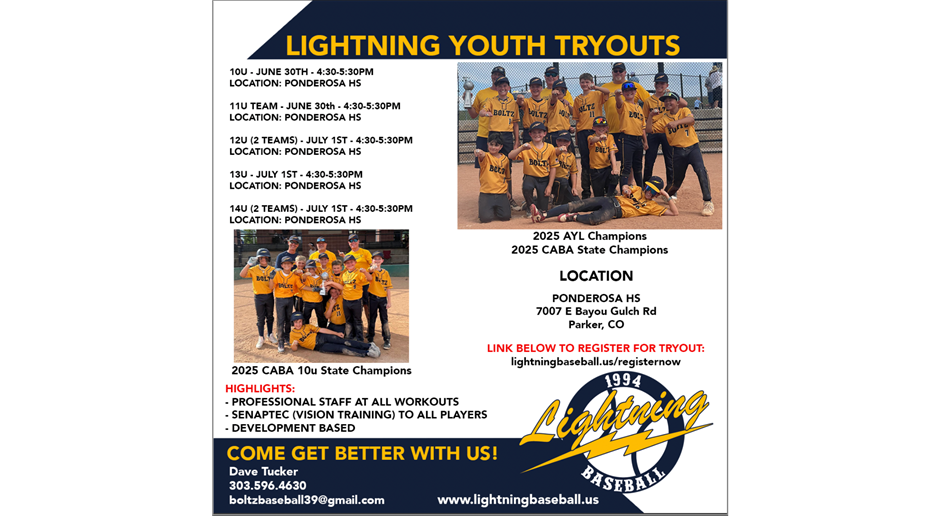 2026 Lightning Youth Tryouts