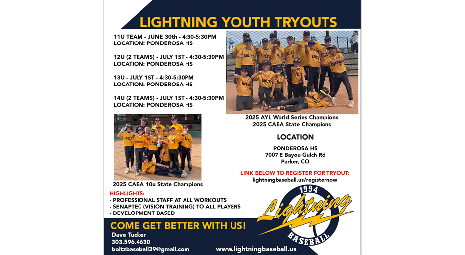 2026 Lightning Youth Tryouts