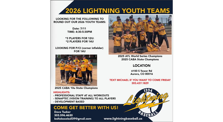 2026 Lightning Youth Tryouts