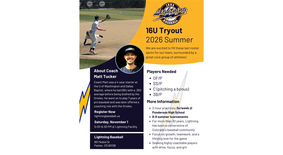 2026 16U Summer Tryouts